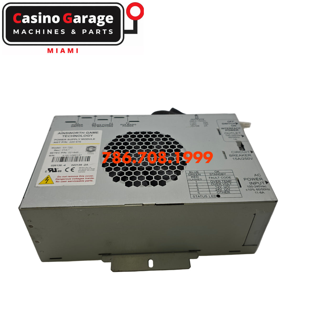 Ainsworth A600 / A640 Power Supply Power Supplies