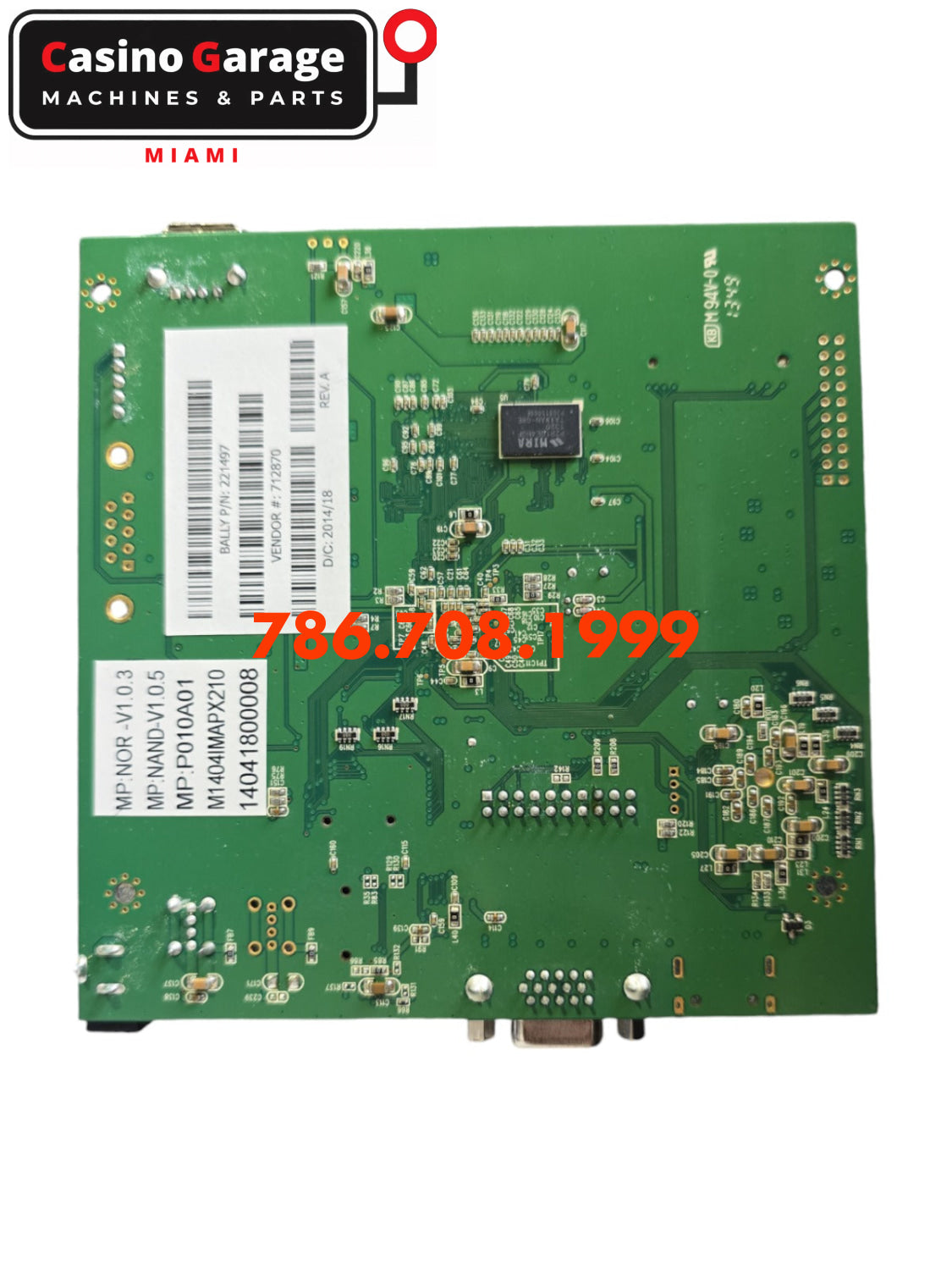 Bally Alpha Pro2 Topper Media Controller Board For