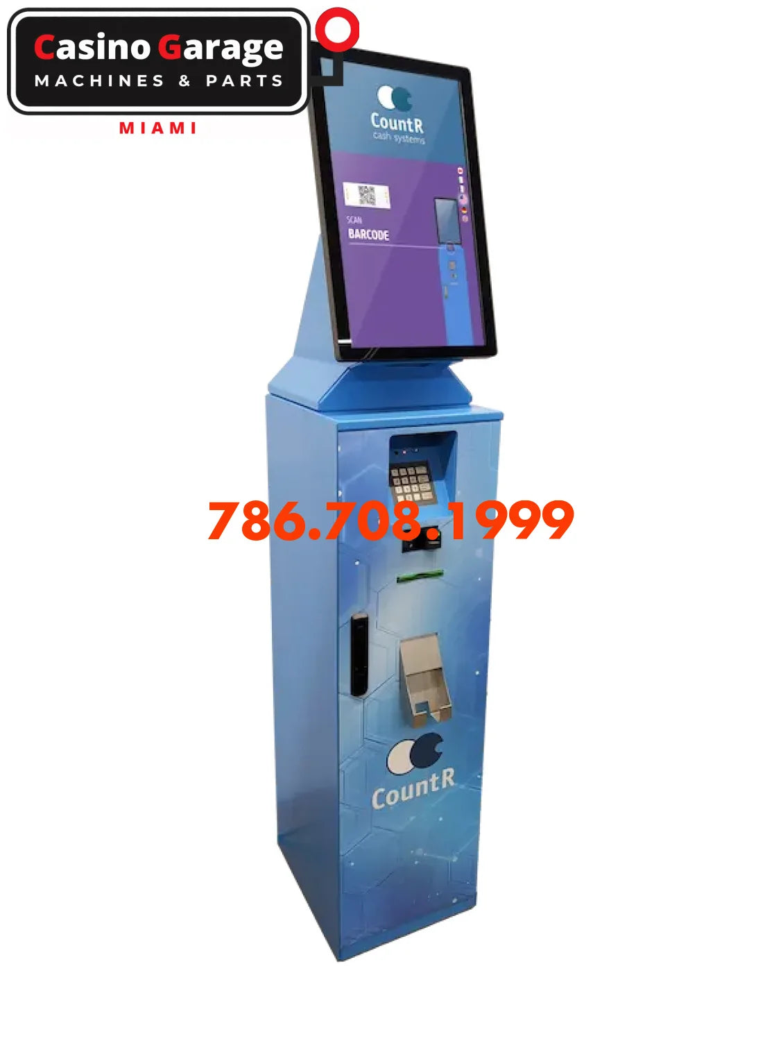 CountR CashIO Bronze kiosk side view