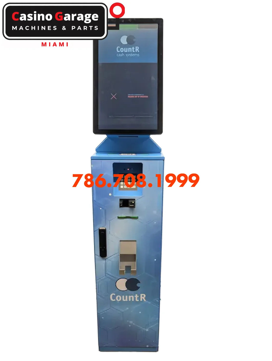CountR CashIO Bronze cash redemption kiosk front view