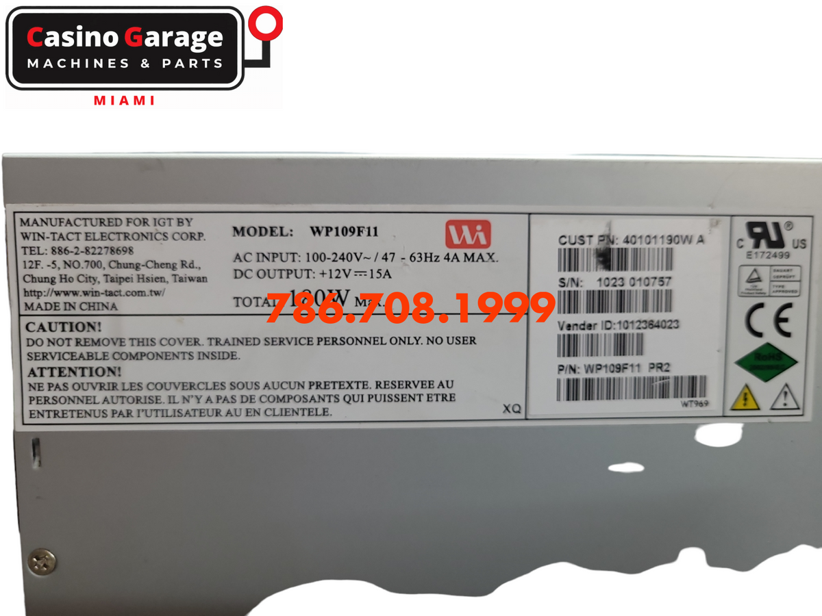 Igt Smld/G20 Mld Monitor Power Supply 180W