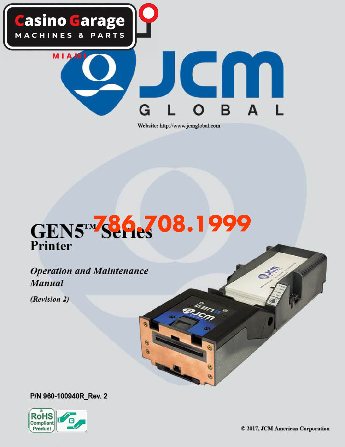 JCM GEN5 Operation and Maintenance Manual Manuals (Digital Download)