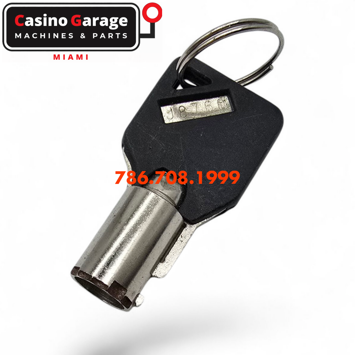 Key Round Barrel Code J8760 Key