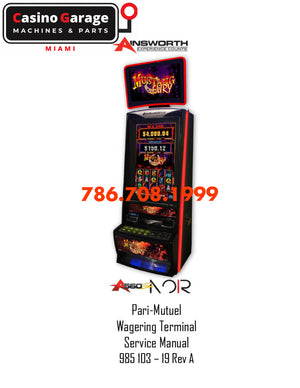 Ainsworth A560 Pari-Mutuel Service Manual