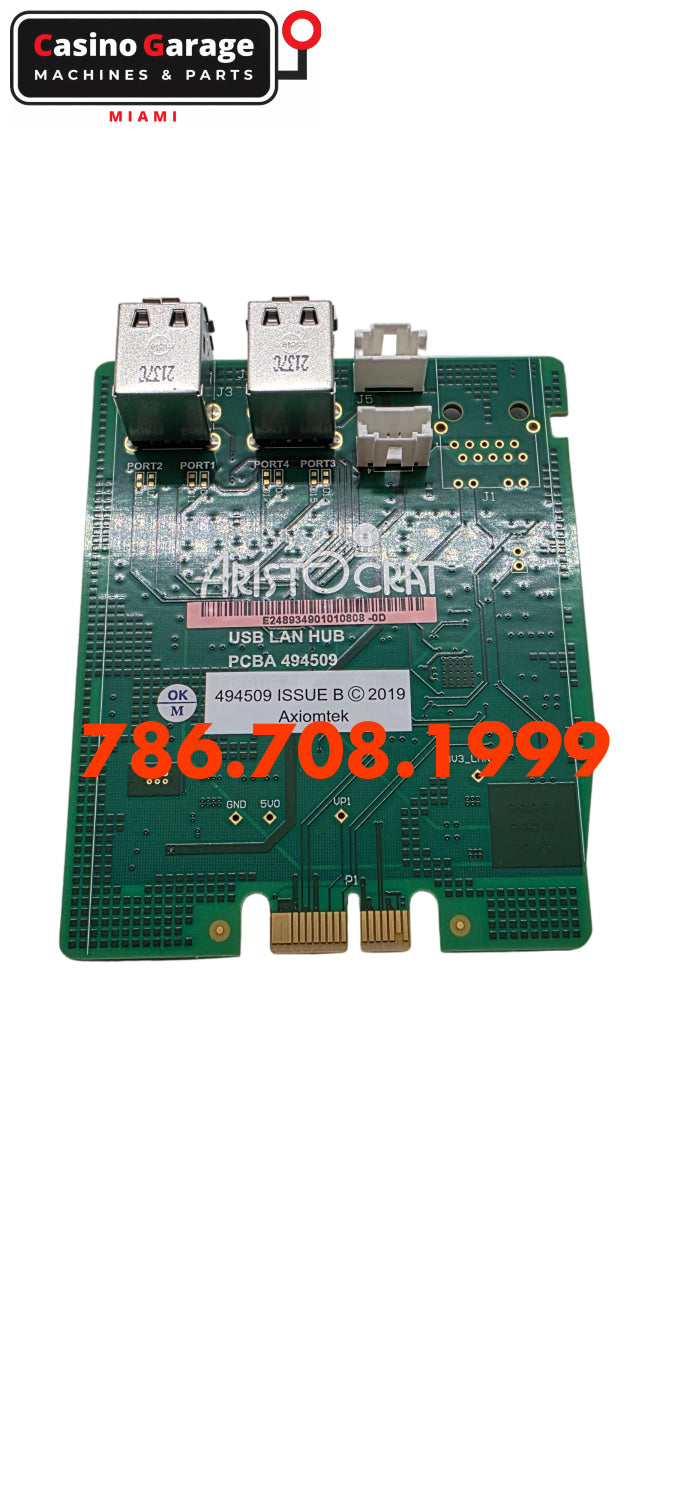 Aristocrat Marsx PCBA-Gen 9 USB Lan Hub Backplanes
