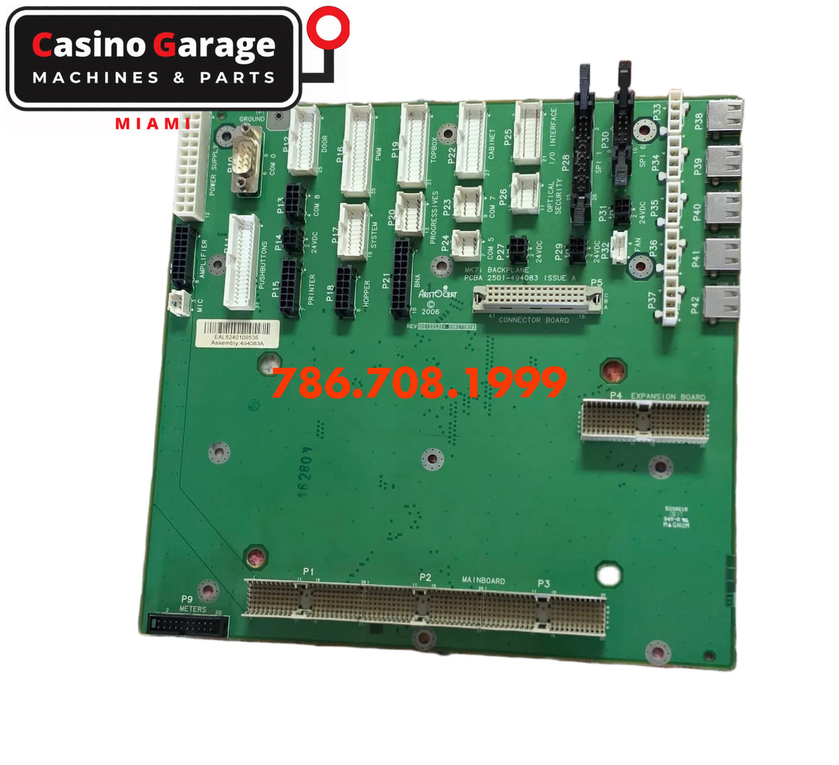 Aristocrat MK7 BackPlane. - Backplanes