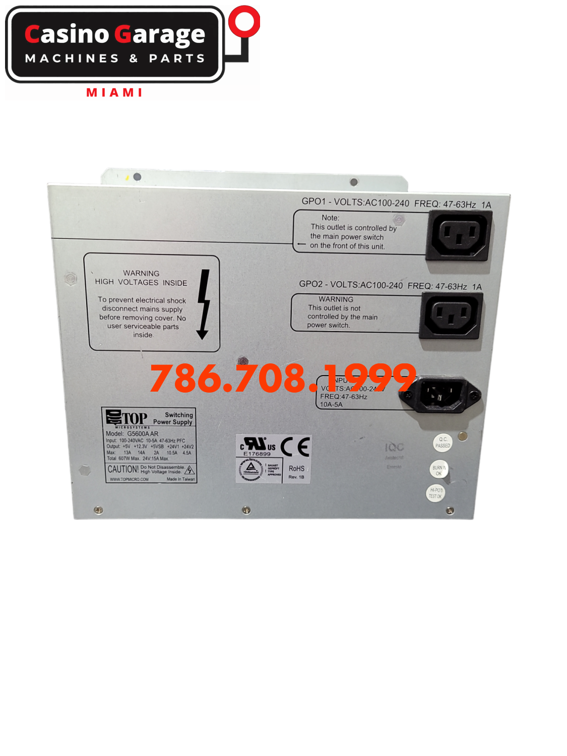 Aristocrat Viridian - 600W Power Supply Supplies