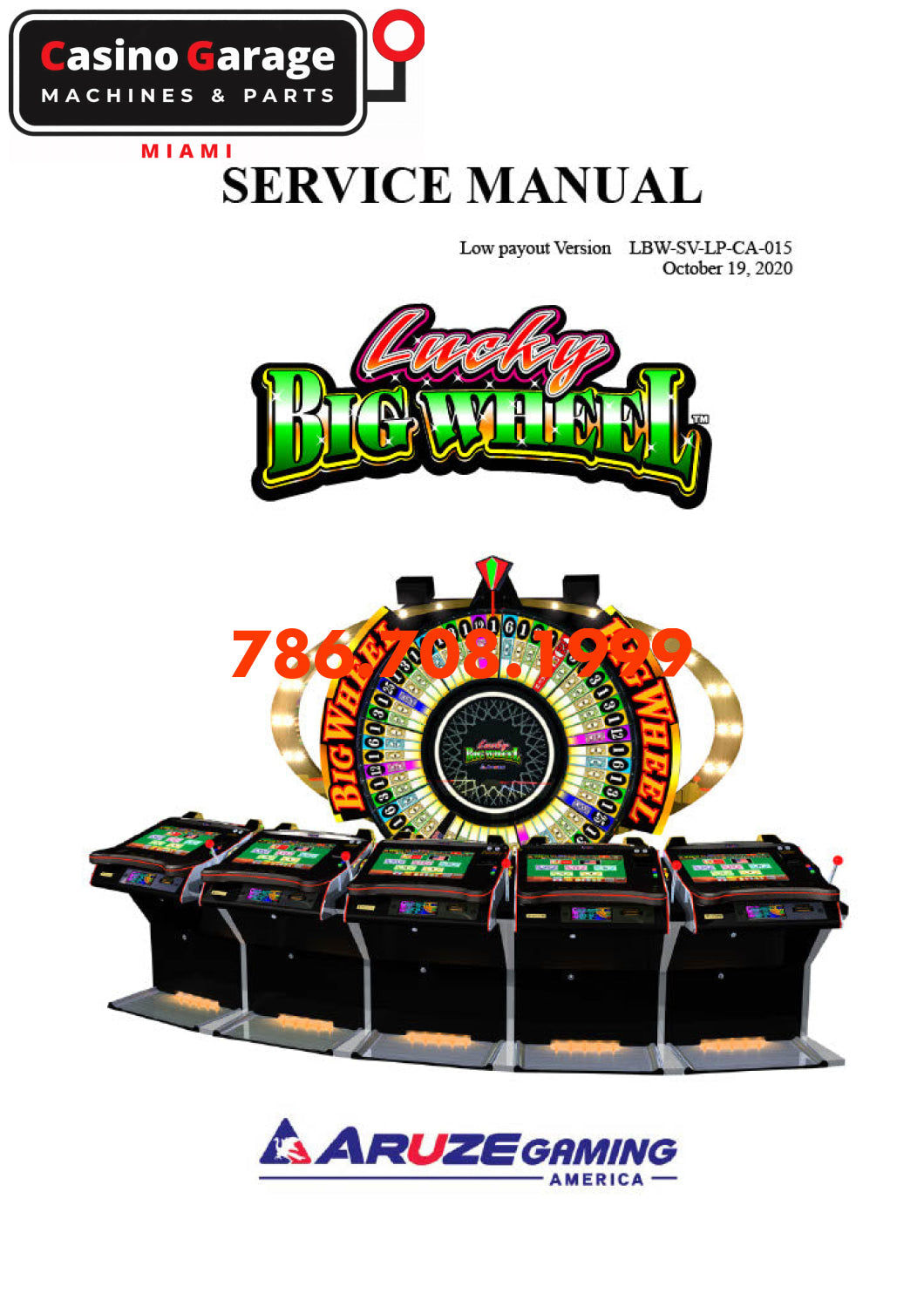 Aruze LUCKY BIG-WHEEL-SERVICE-MANUAL Manuals (Digital Download)