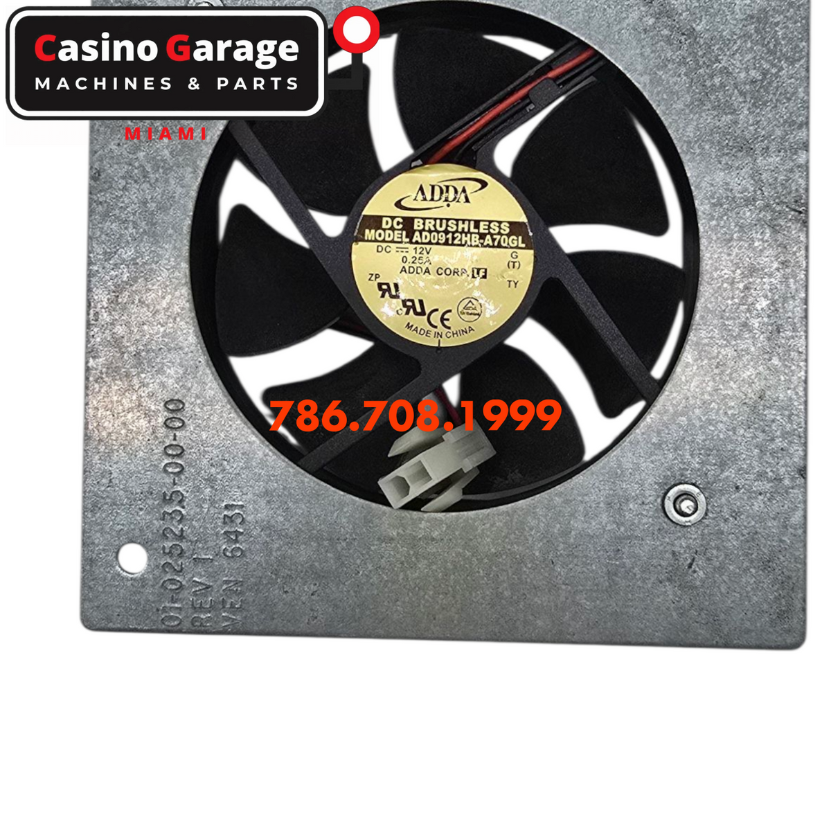Cooling Fan Assembly Brushless DC12V 0.25A Fan