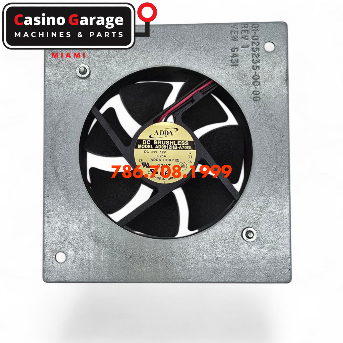 Fan Assembly Brushless DC12V 0.25A Fan