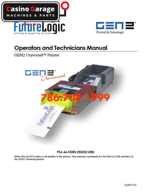 FutureLogic GEN 2 Universal Operator Manual