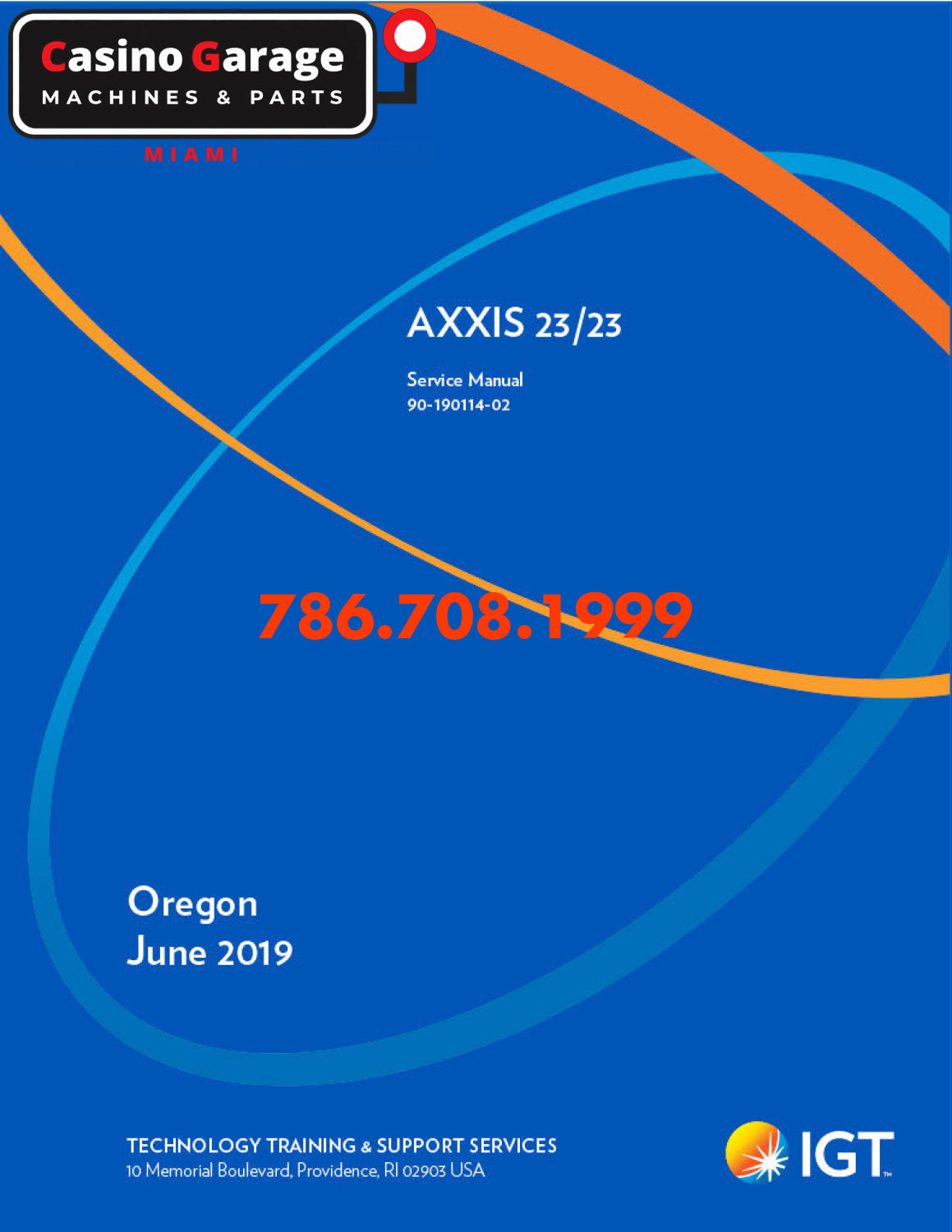 IGT AXXIS 23/23 Service Manual Manuals (Digital Download)