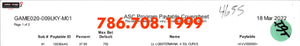 IGT Curve Lobstermania 4 30 Line Paytable Coversheet