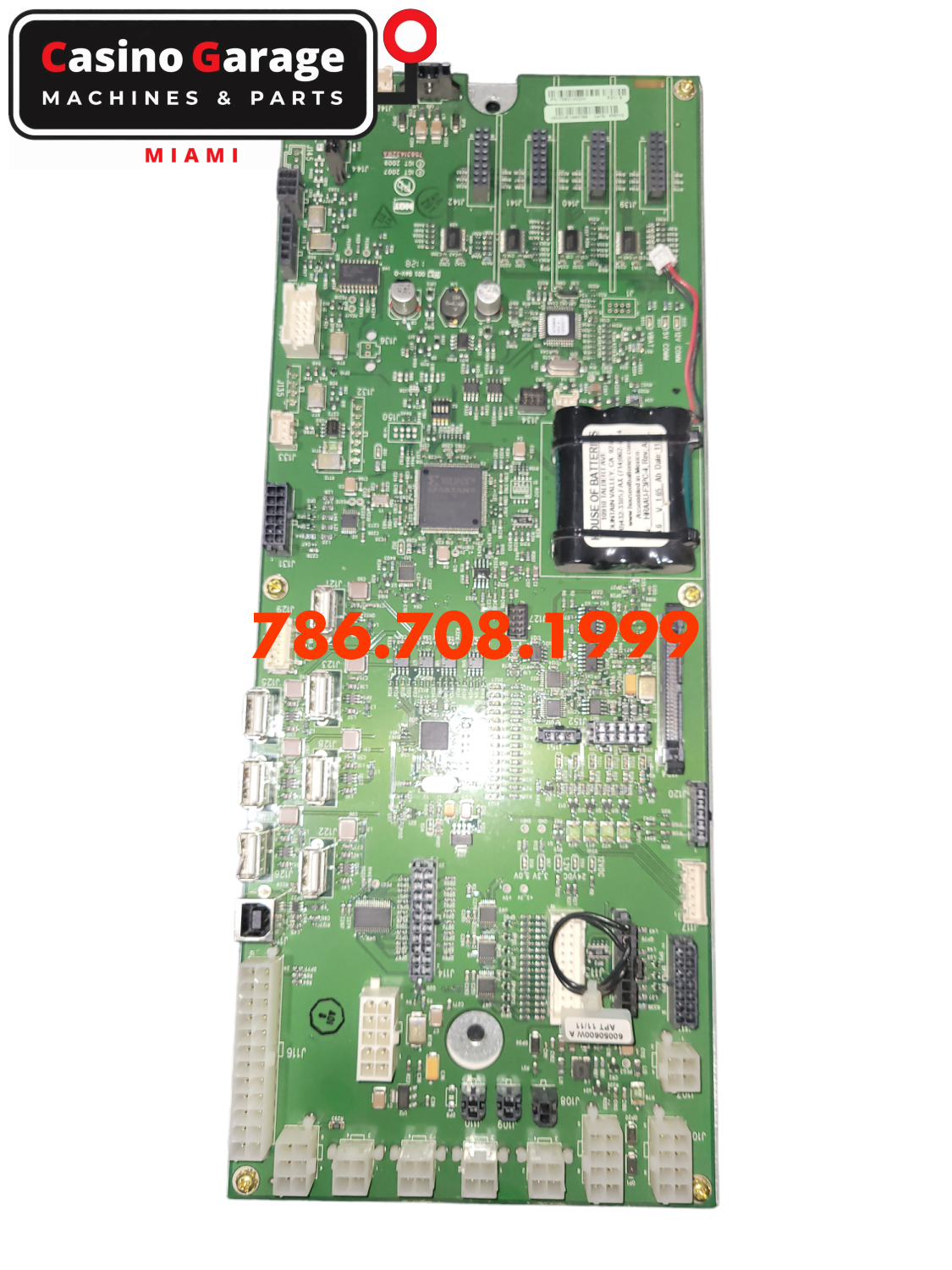 Igt G20/G23 - Smld Backplane Board W/ Batteries + Metal Back Plane