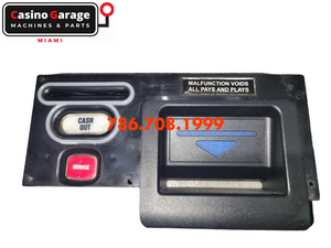 IGT G23 - Door Bezel w/ Bill Validator, Ticket Printer and buttons