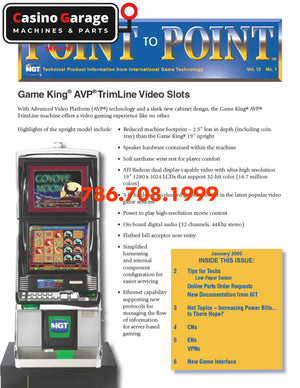 IGT Game King AVP TrimLine Video Slots Brochure