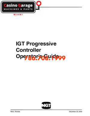 IGT Progressive Controller Operator Guide