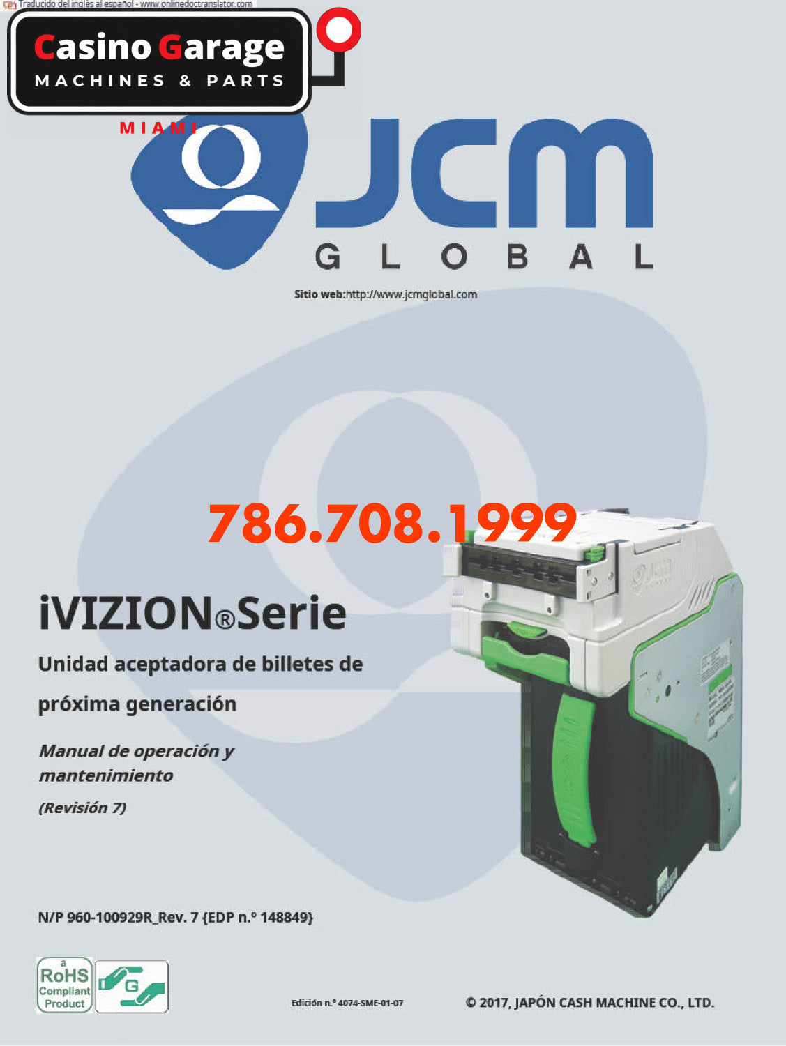 IVIZION Serie Manual de Operacion Manuals (Digital Download)