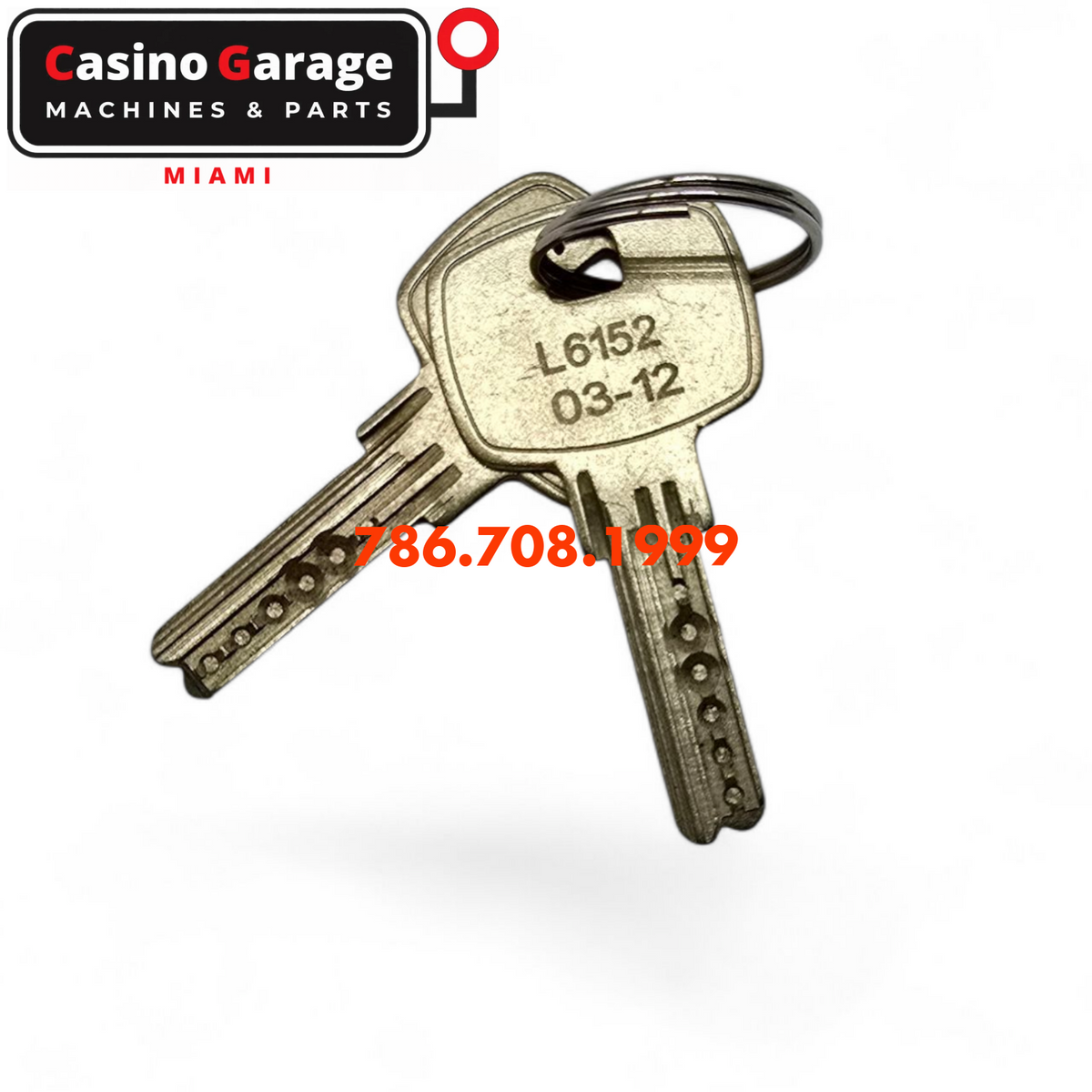Key Flat Barrel Code L6152 Key