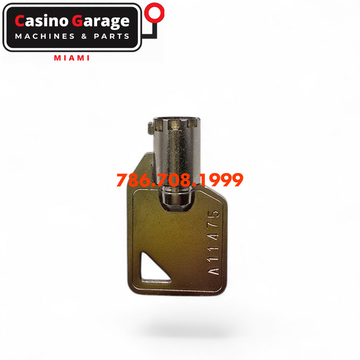 Key Round Barrel Code A11475 Key