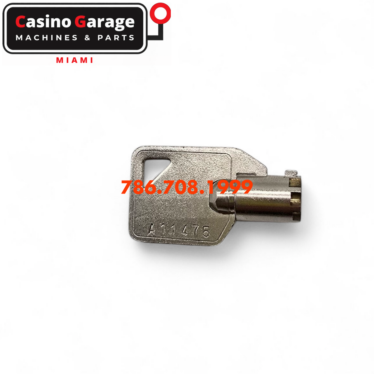 Key Round Barrel Code A11475 Key