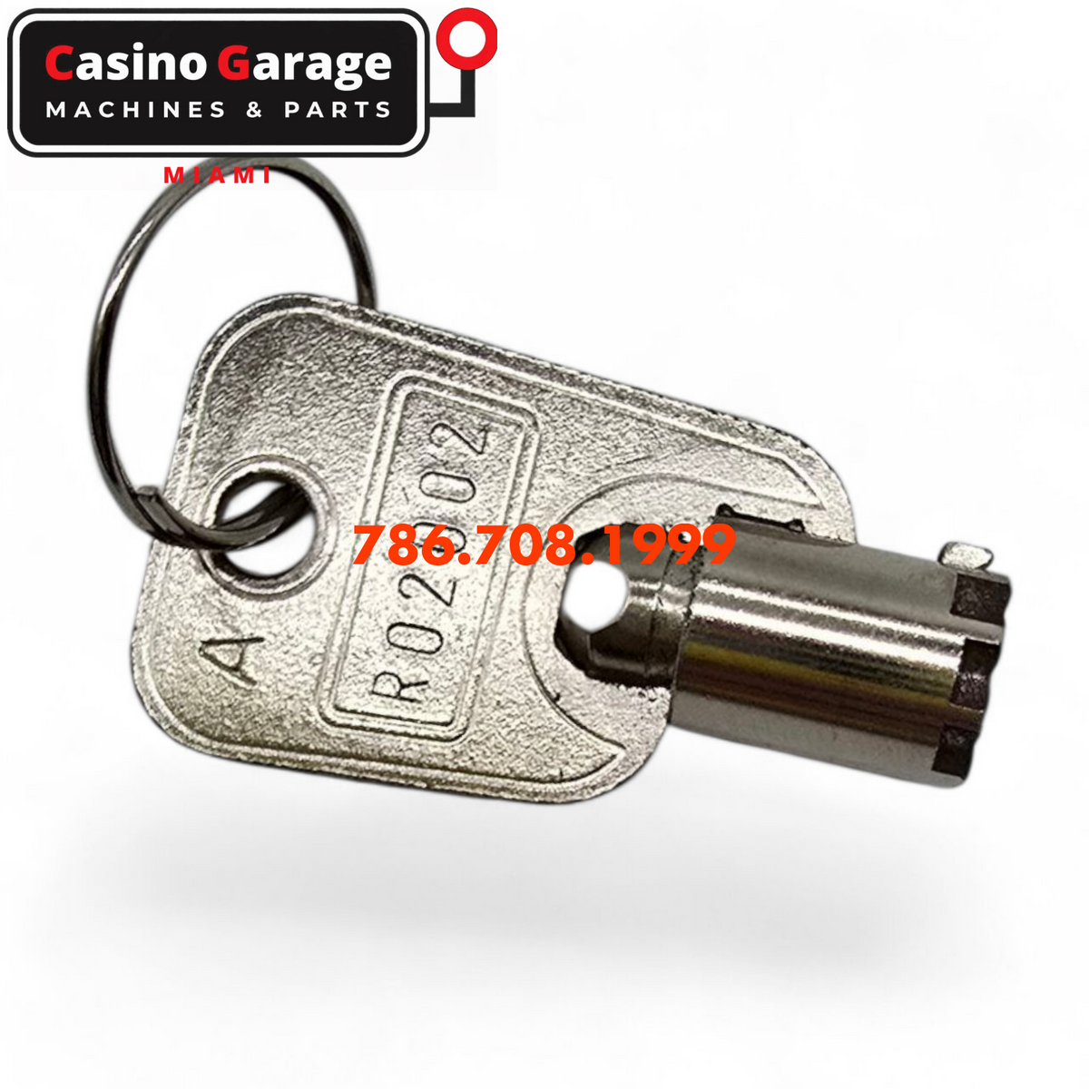 Key Round Barrel Code R 02002 Key