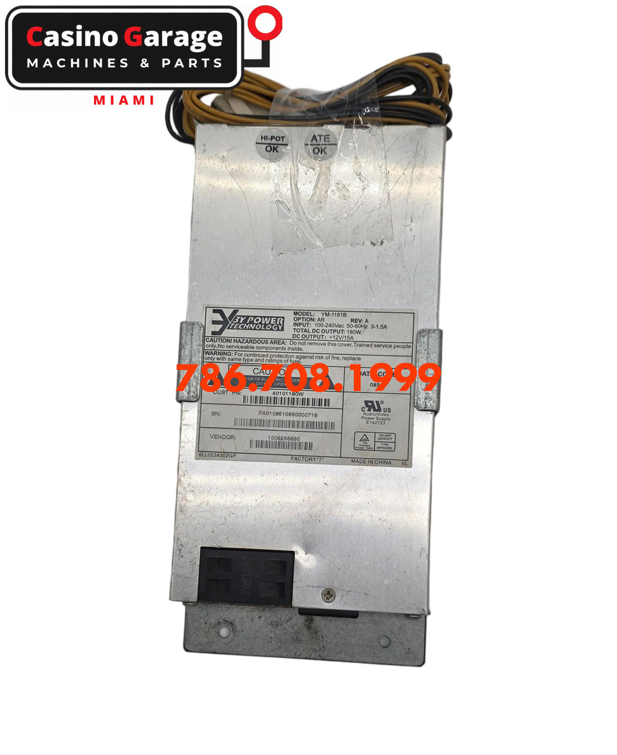 3Y POWER TECHNOLOGY POWER SUPPLY. 1