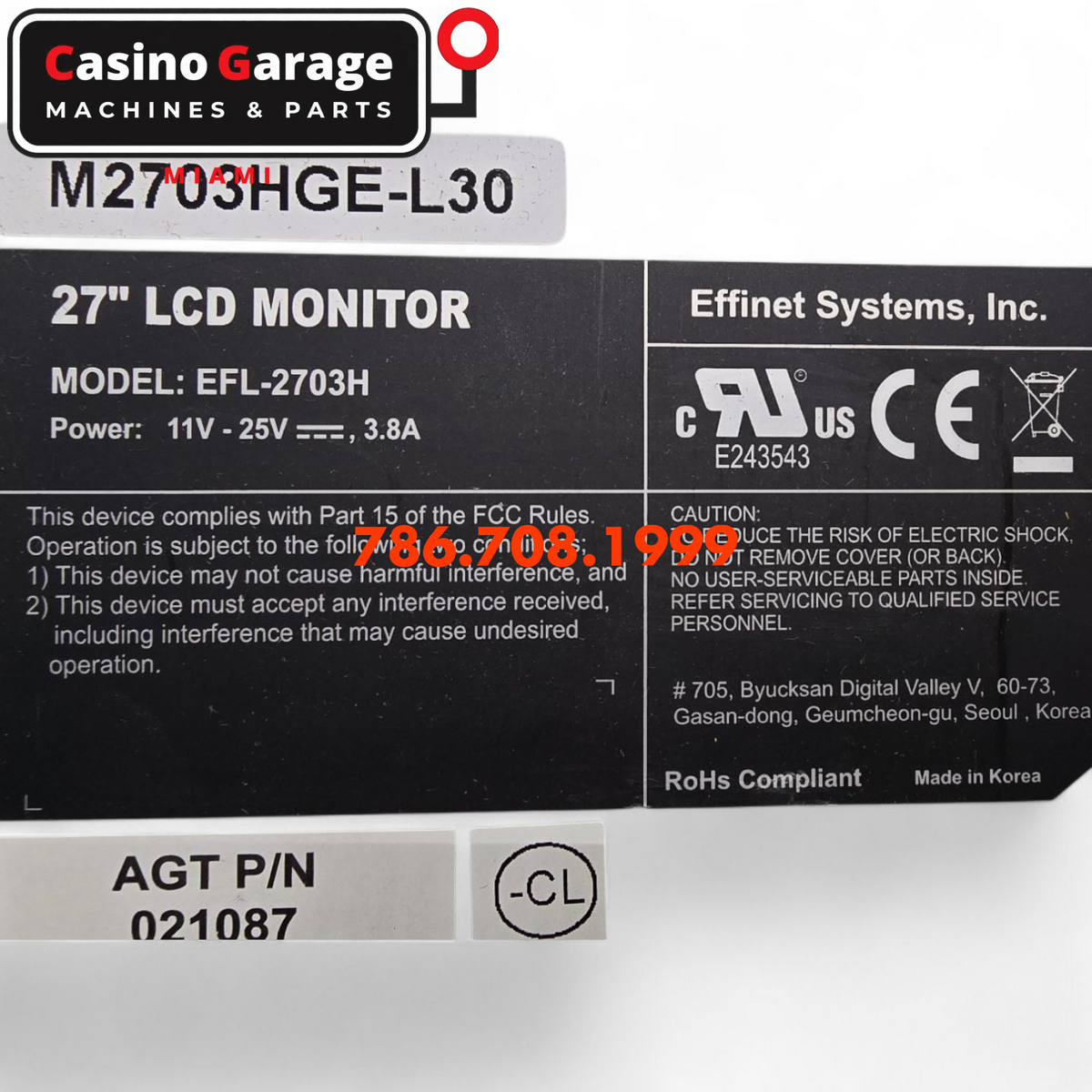 Used Ainsworth A560 Slant Top 27’’ monitor Monitors