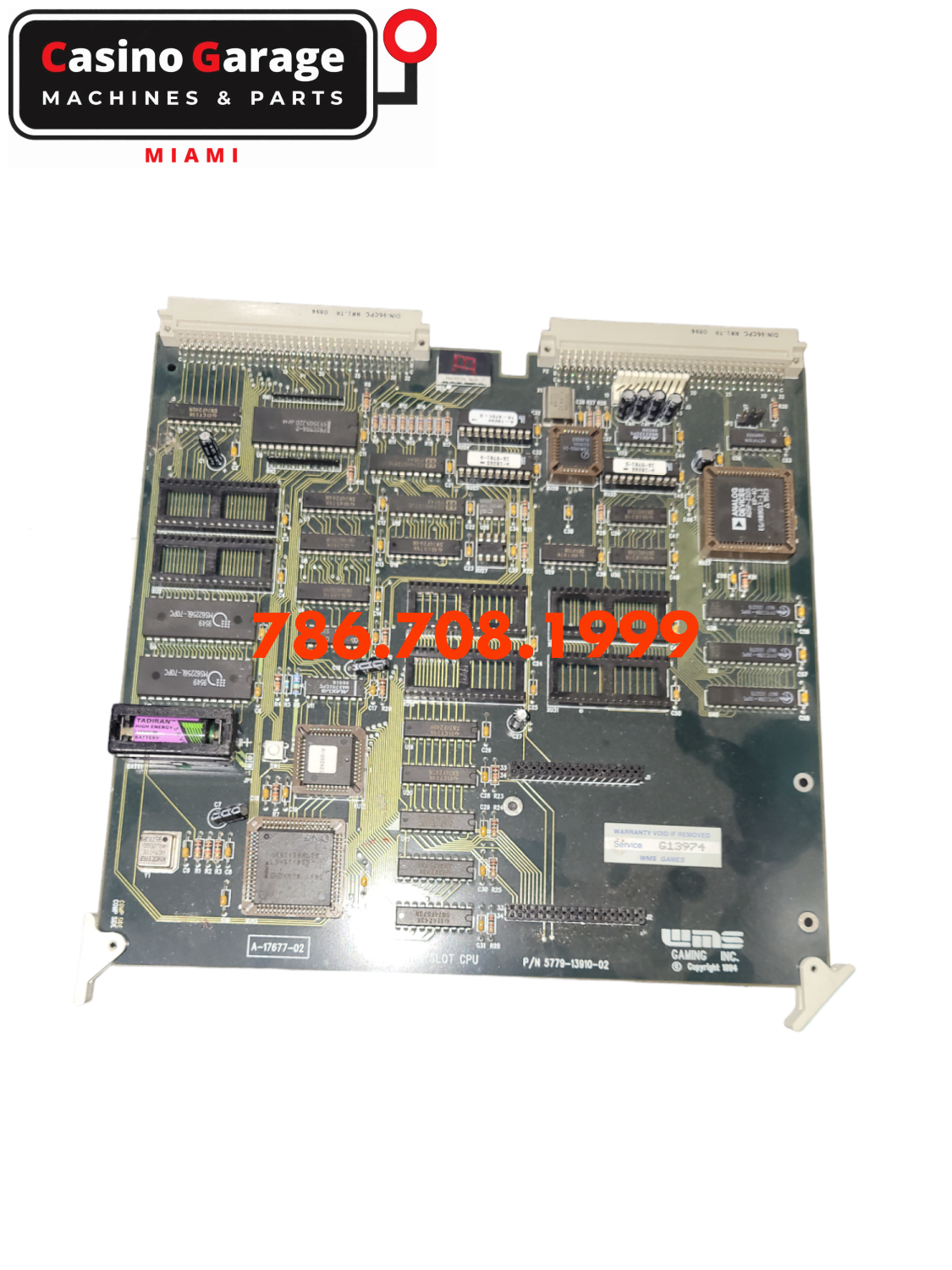 Wms Bb1 - Cpu Board W/ Piggyback Memory