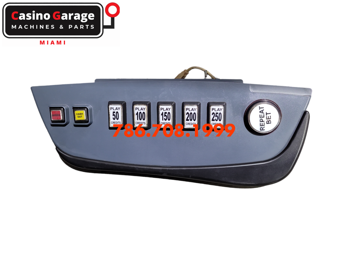 Wms Bb3 - Button Panel W/ 8 Buttons Panels